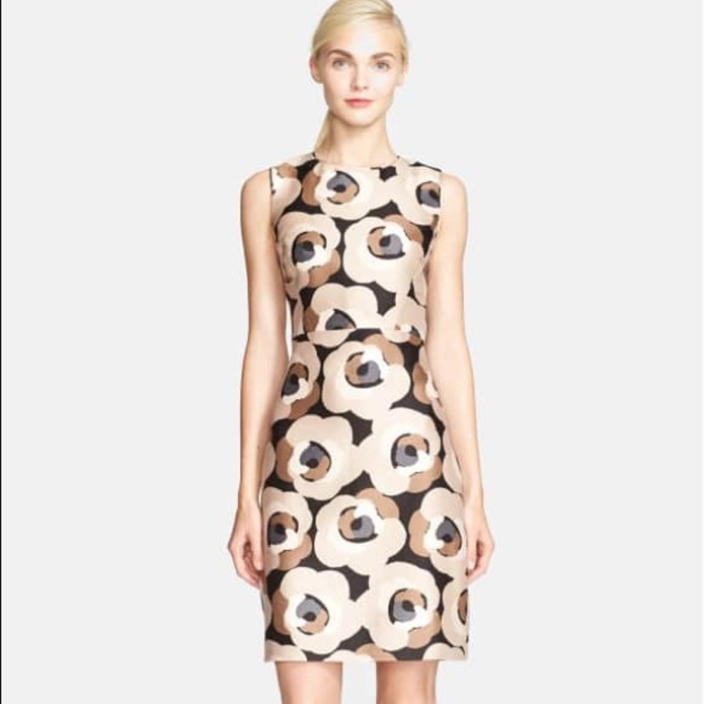 Kate Spade Della-Decco Rose print Sheath Dress